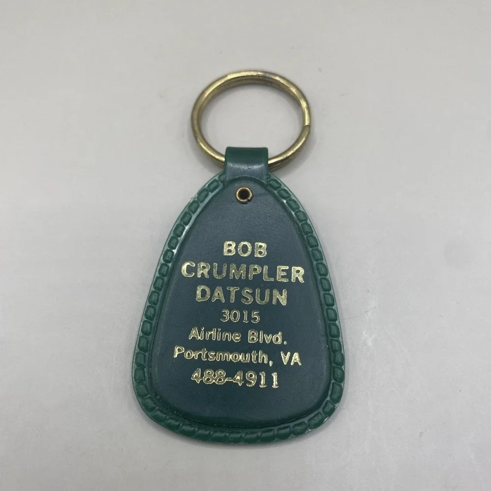 Vintage‎ Quaker State Advertising Plastic Keychain Portsmouth VA Dealer Datsun